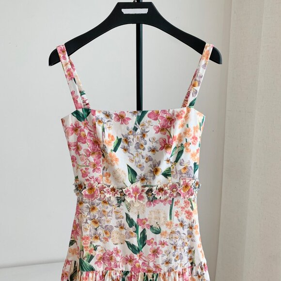 Agua by Agua Bendita Lima Jardinera Dress | Pink/Floral - Picture 7 of 10